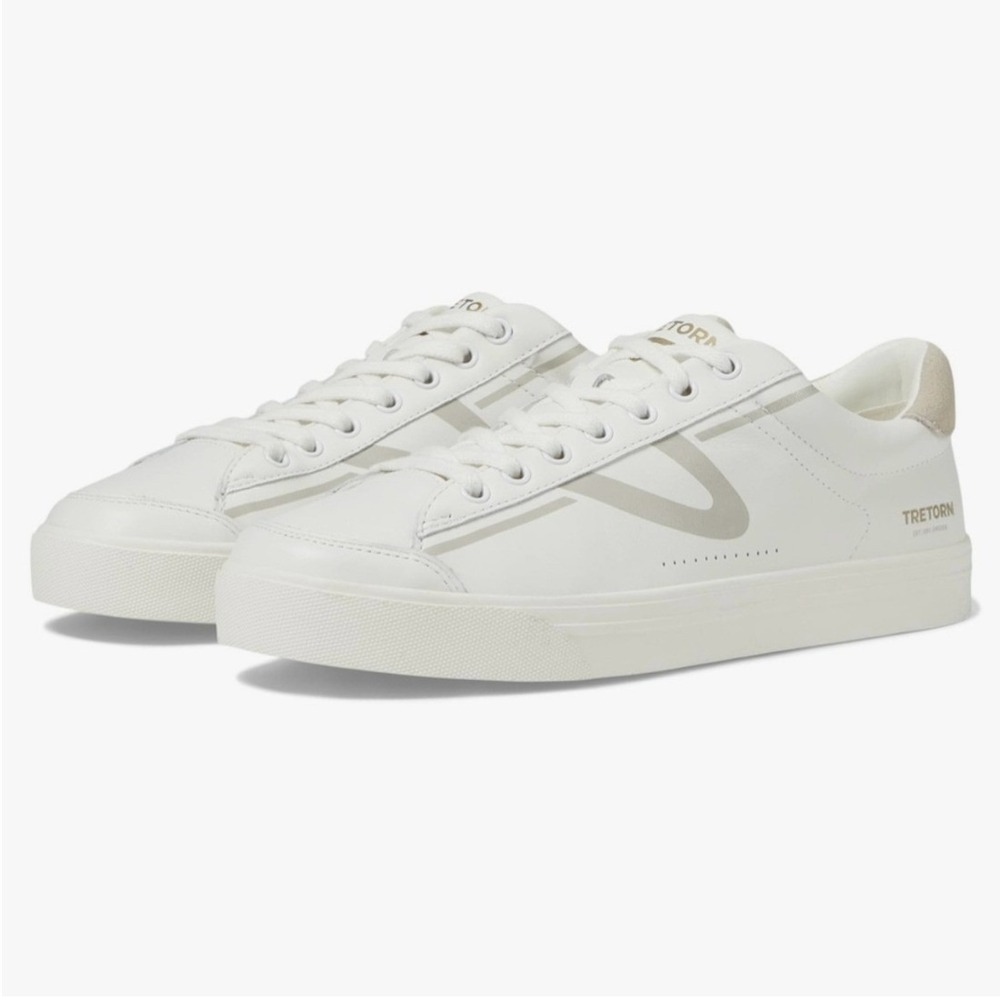 Women's Tretorn Hopper White Low Top Sneakers NWOB - Size 8.5M